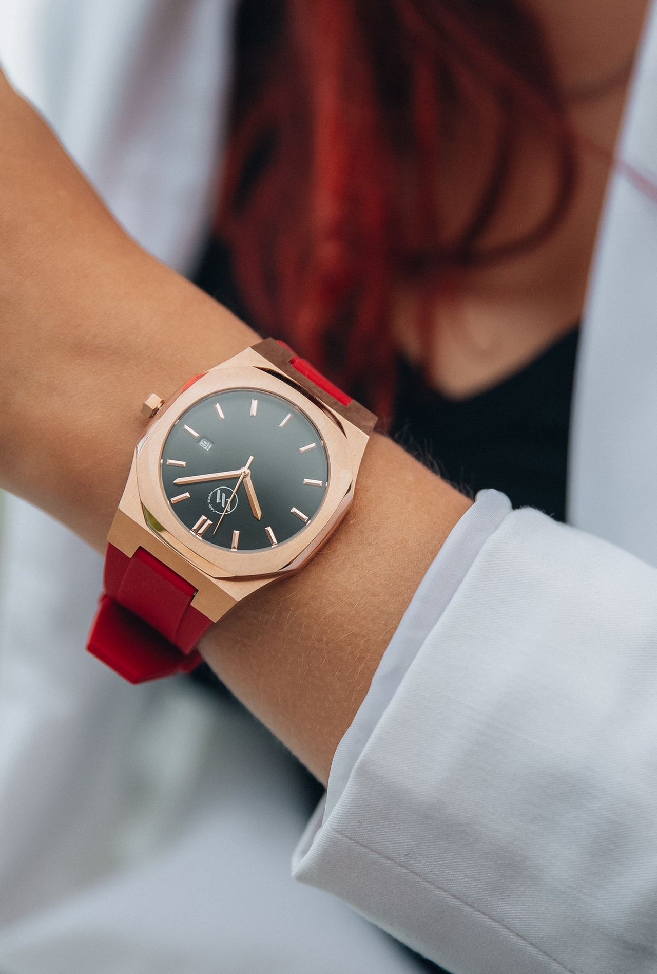Apollo Rose Gold Stainless Steel Quartz Watch