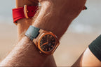 Apollo Rose Gold Stainless Steel Black Strap - 41mm